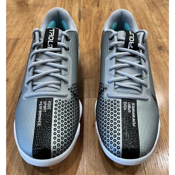 NIKE MENS FORCE ZOOM TROUT 7 PRO METAL BASEBALL CLEATS Size 7.5 CQ7224 023 Grey - Picture 3 of 5